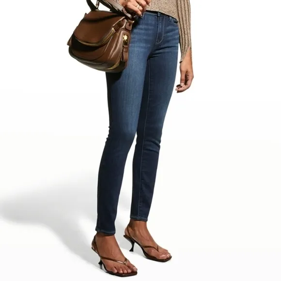 PAIGE Verdugo Ankle Low Rise Skinny Jeans in Nottingham Blue Size 27
