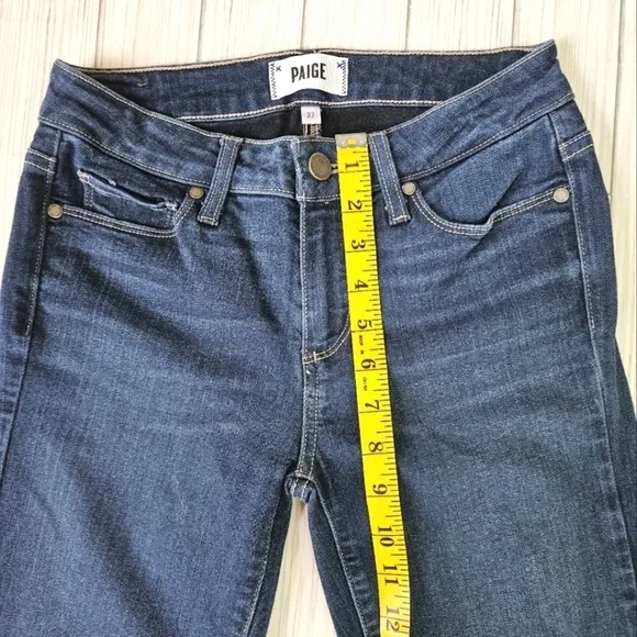PAIGE Verdugo Ankle Low Rise Skinny Jeans in Nottingham Blue Size 27