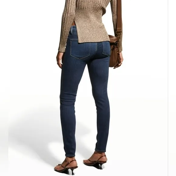 PAIGE Verdugo Ankle Low Rise Skinny Jeans in Nottingham Blue Size 27