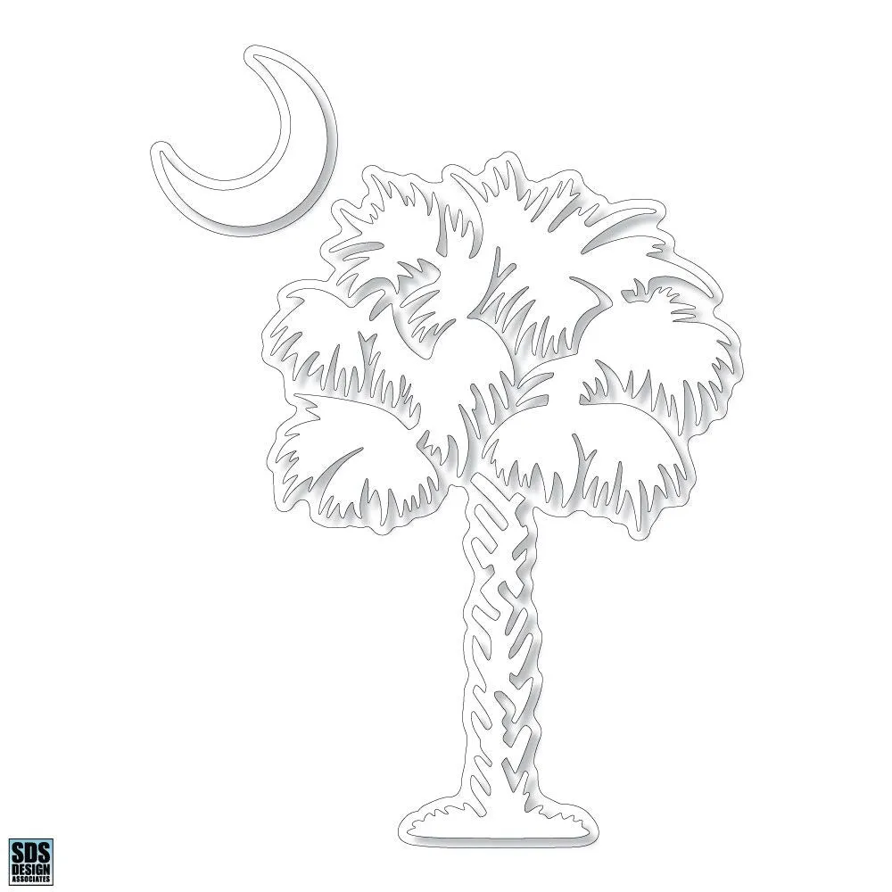 Palmetto Tree 6 inch Decal