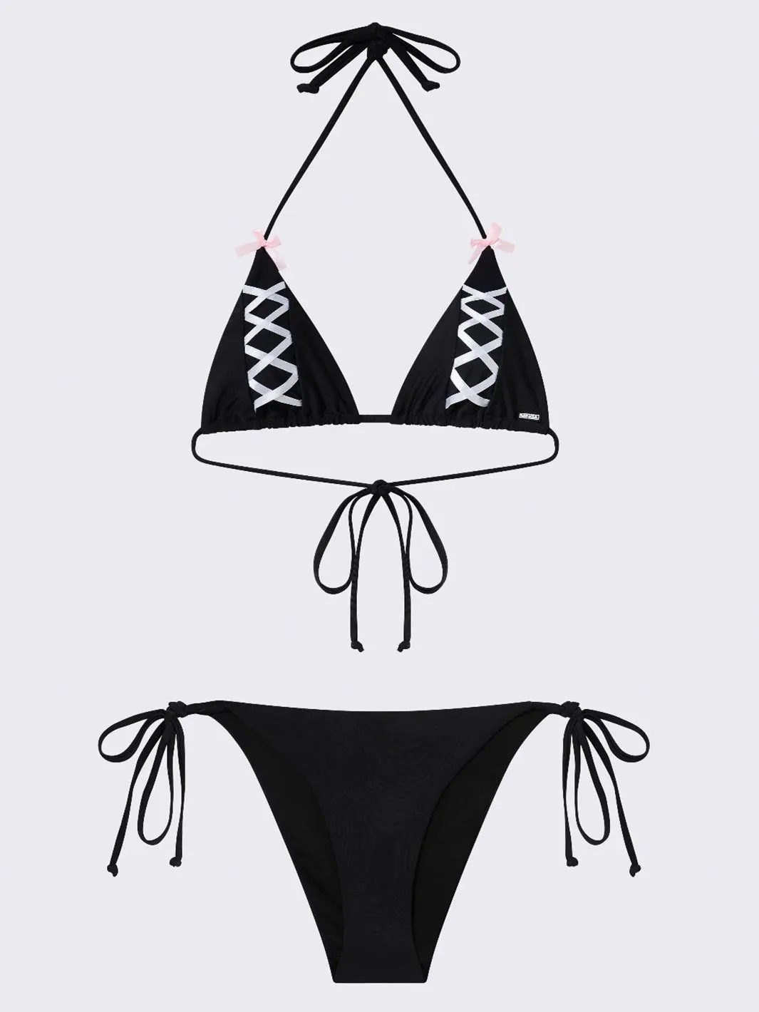 PAMI BOWS TRIANGLE BIKINI TOP