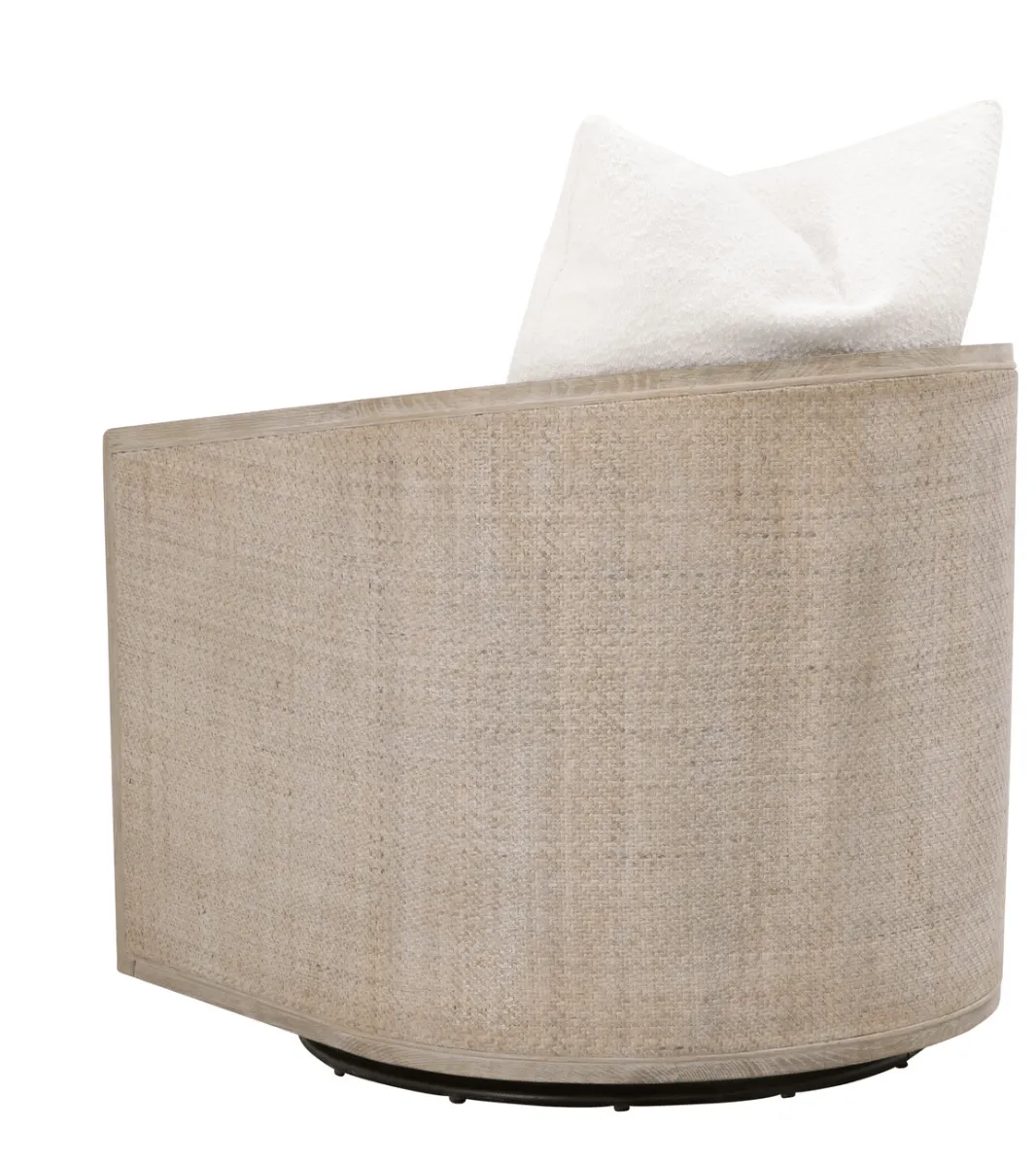 Pebble Beach Rattan Cane Swivel Chair