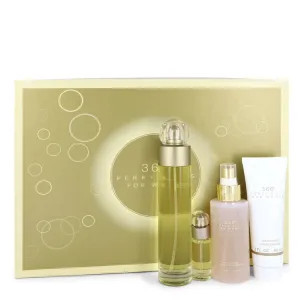 perry ellis 360 by Perry Ellis Gift Set -- 3.4 oz Eau De Toilette Spray   4 oz Body Mist   3 oz Shower Gel   .25 Mini EDT Spray for Women