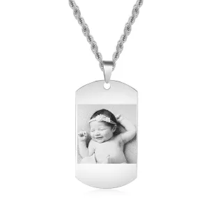 Personalized Stainless Steel Photo Necklace