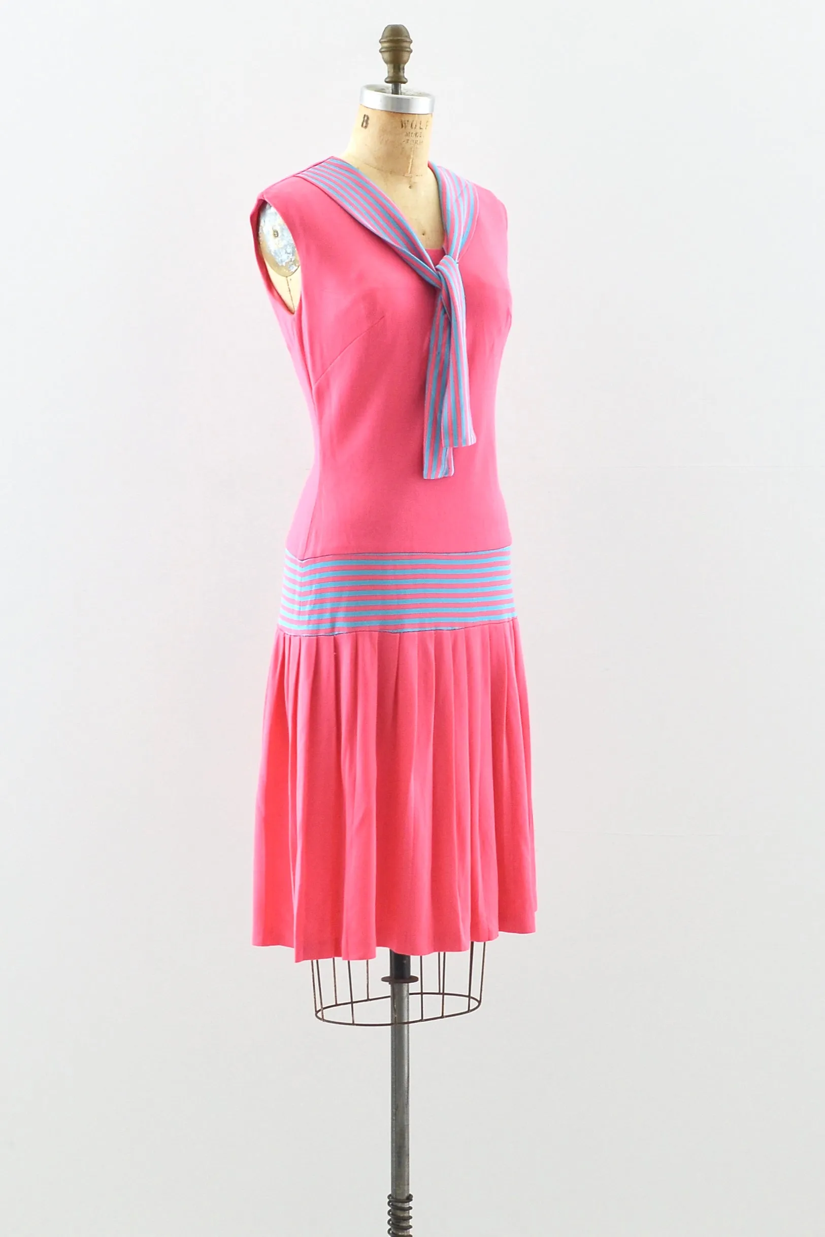 Pink Sailor Dress / S M