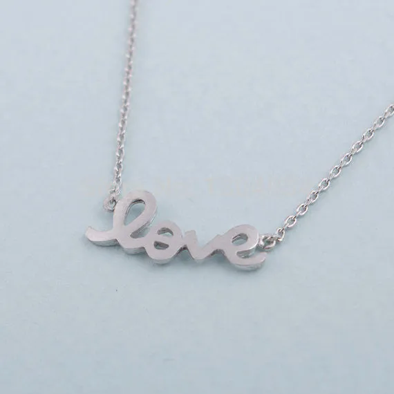Plated Gold Love Necklace