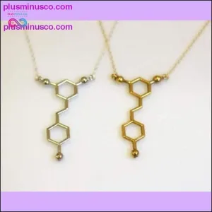 PlusMinus Resveratrol Red Wine Molecular Formula Necklace