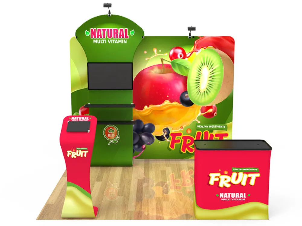 Portable Trade Show Display Conference Display Exhibit Booth Design 5 - Custom Booth I 10X10