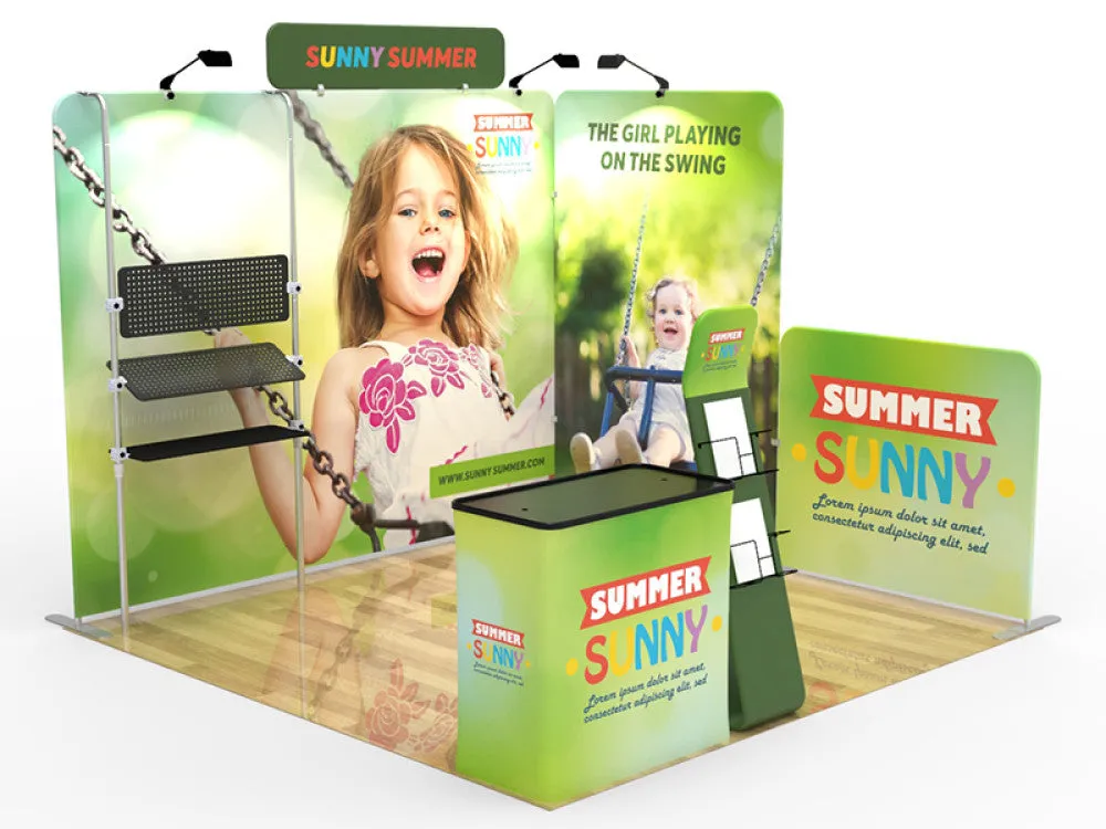 Portable Trade Show Display Conference Display Exhibit Booth Design 7 - Custom Booth O 10X10