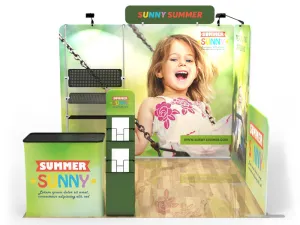 Portable Trade Show Display Conference Display Exhibit Booth Design 7 - Custom Booth O 10X10