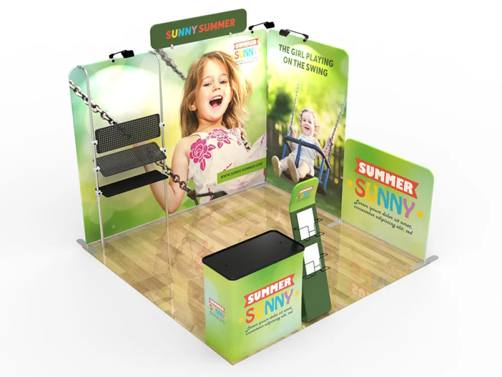 Portable Trade Show Display Conference Display Exhibit Booth Design 7 - Custom Booth O 10X10