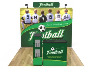 Portable Trade Show Displays Exhibit Booth Conference Design 11 - Booth 19 10x10ft
