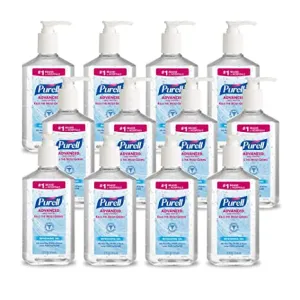Purell Advanced Hand Sanitizer Refreshing Gel, 20 fl oz Pump Bottle, (Case of 12)