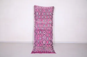 Purple Moroccan Runner Rug 2.8 X 8.5 Feet
