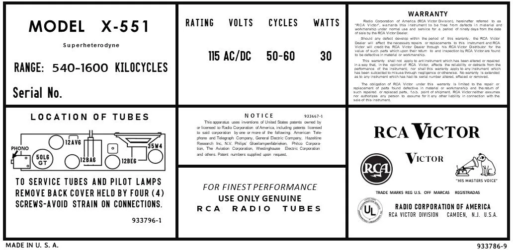 RCA-X551