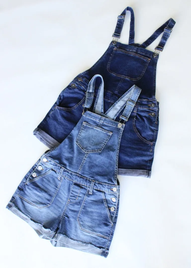 RCYCLD Y2K Denim Short-Alls