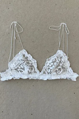 READY TO SHIP (size L) Anaphora Bralette in Upcycled Vintage Crochet Lace