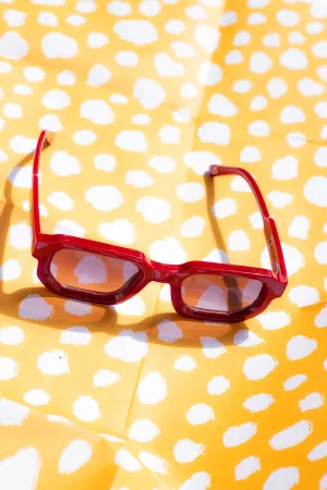Rectangle Tube Frame Sunglasses