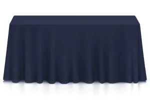 RECTANGULAR POLY LINEN | 90” x 156” - NAVY