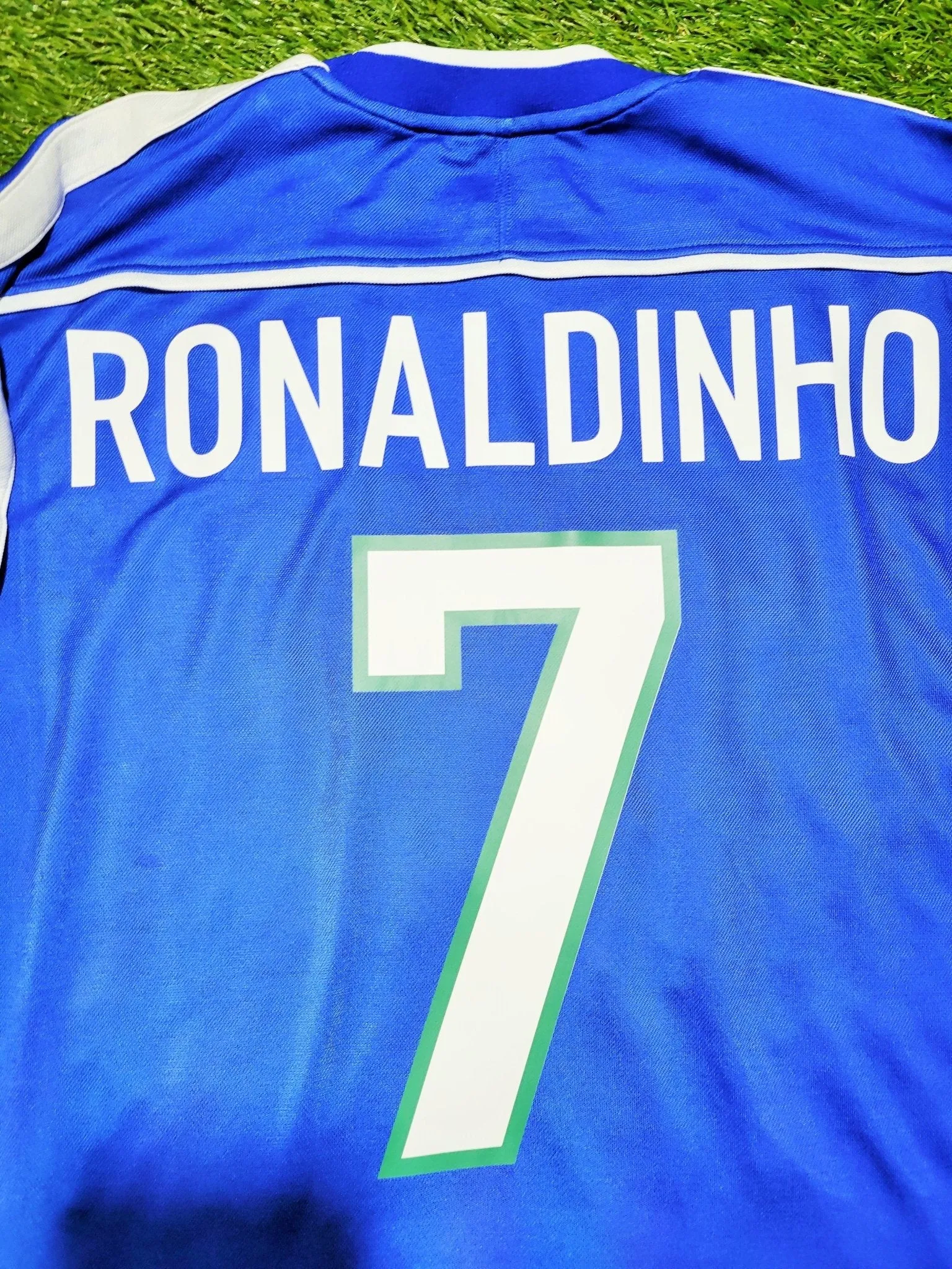 Ronaldinho Brazil 1998 1999 Away Soccer Jersey Shirt L
