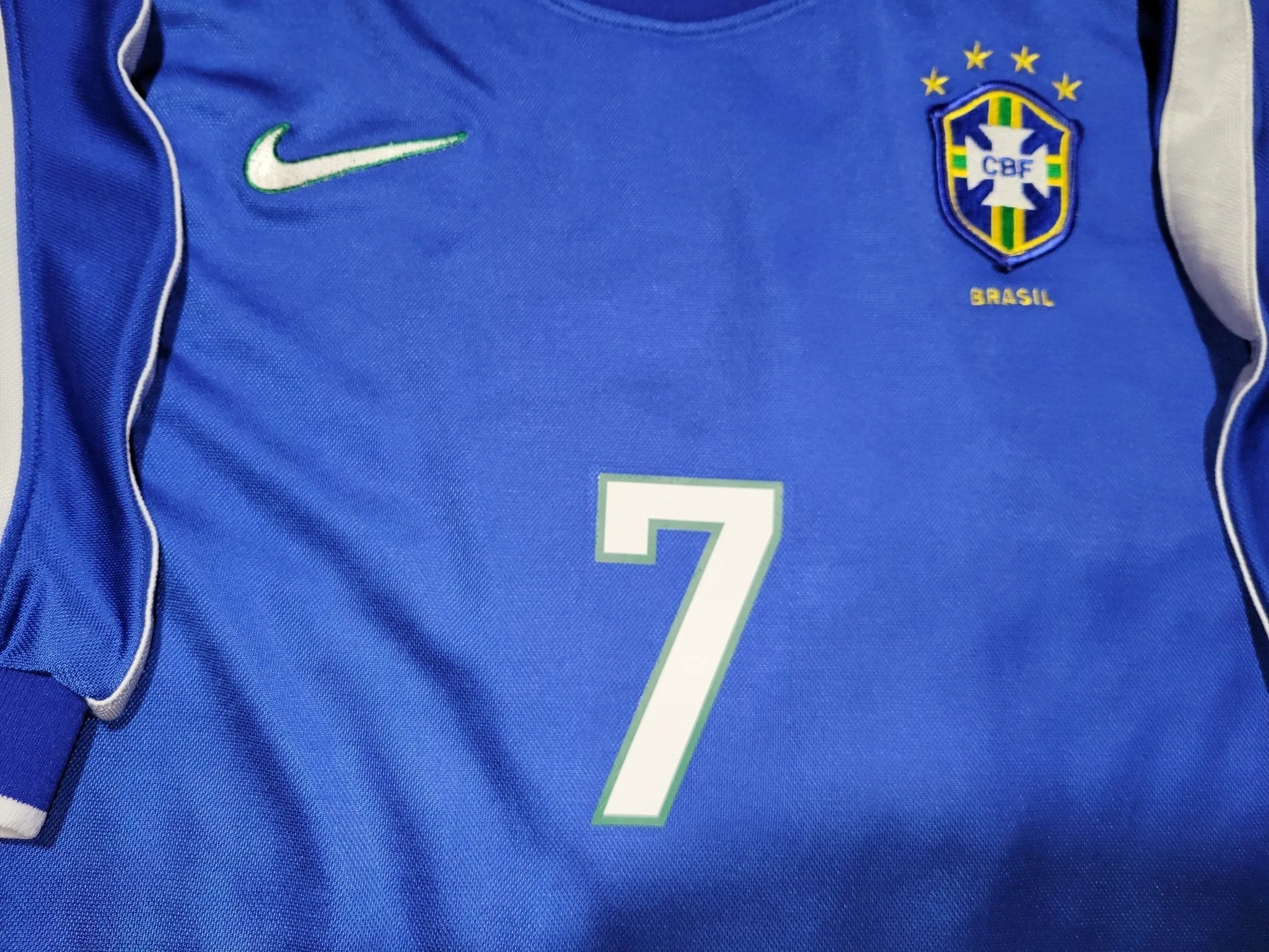 Ronaldinho Brazil 1998 1999 Away Soccer Jersey Shirt L
