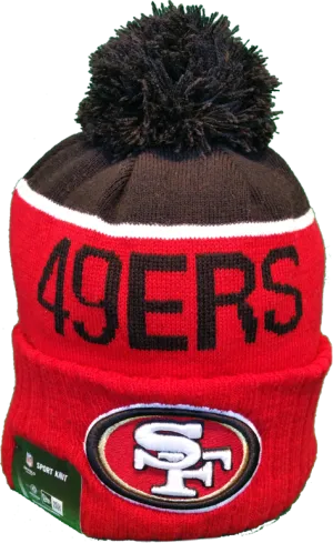 San Francisco 49ers Sideline Knit Pom Toque
