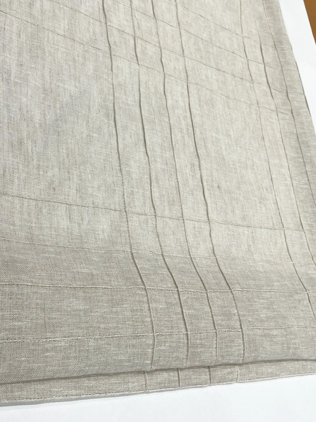 Seamed Blend Linen Flat Relaxed Casual Roman Shade, Farmhouse contemporary Roman Shade/CL1086