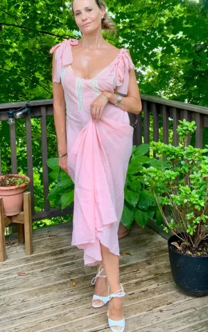 Silk Bridal Nightgown - 40s - 40AC