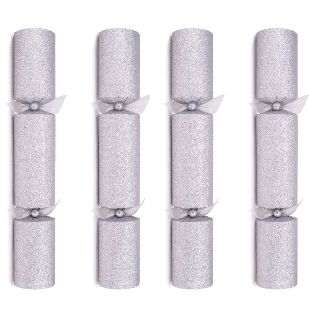 Silver Glitter Crackers -  (Box of 36)