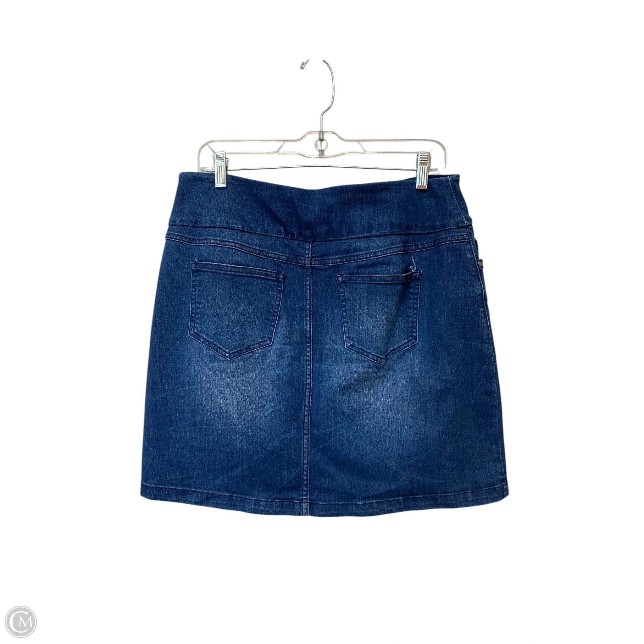 Skirt Mini & Short By Sc & Co In Blue Denim, Size: M