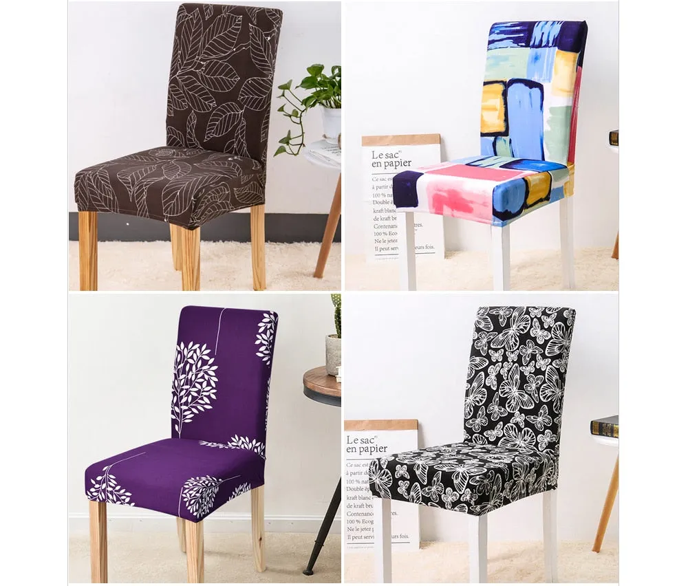 Spandex Protector Slipcover Chair Cover for Home Decor - 24 Designs