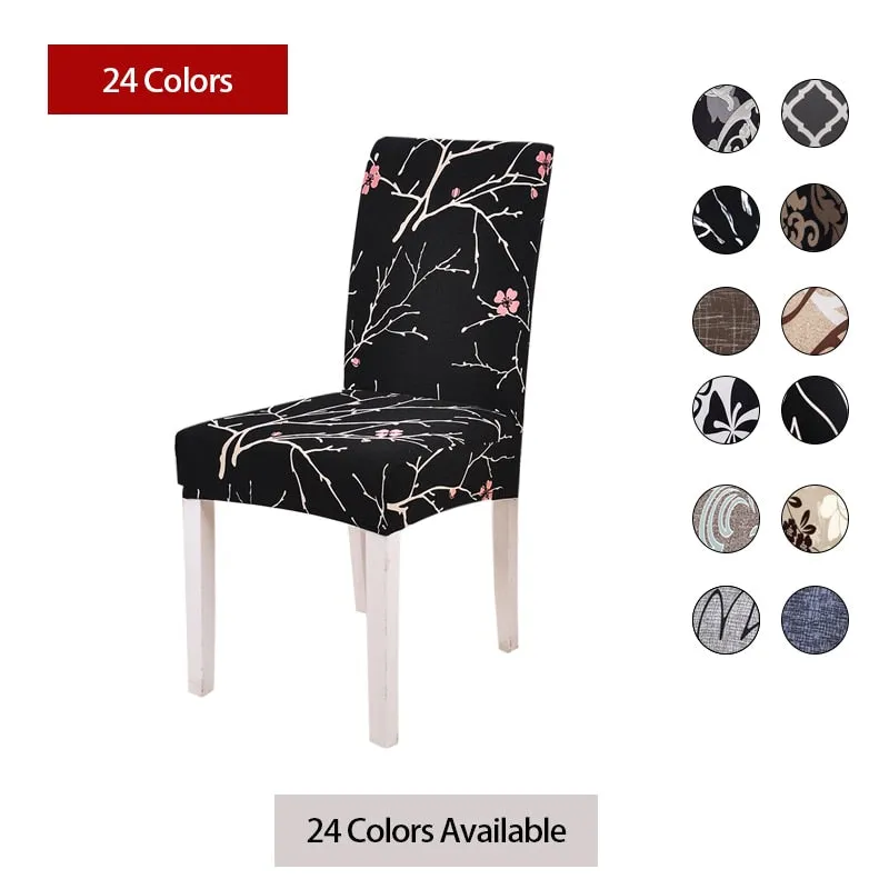 Spandex Removable Chair Cover for Party Banquet Wedding Restaurant - 24 Colors