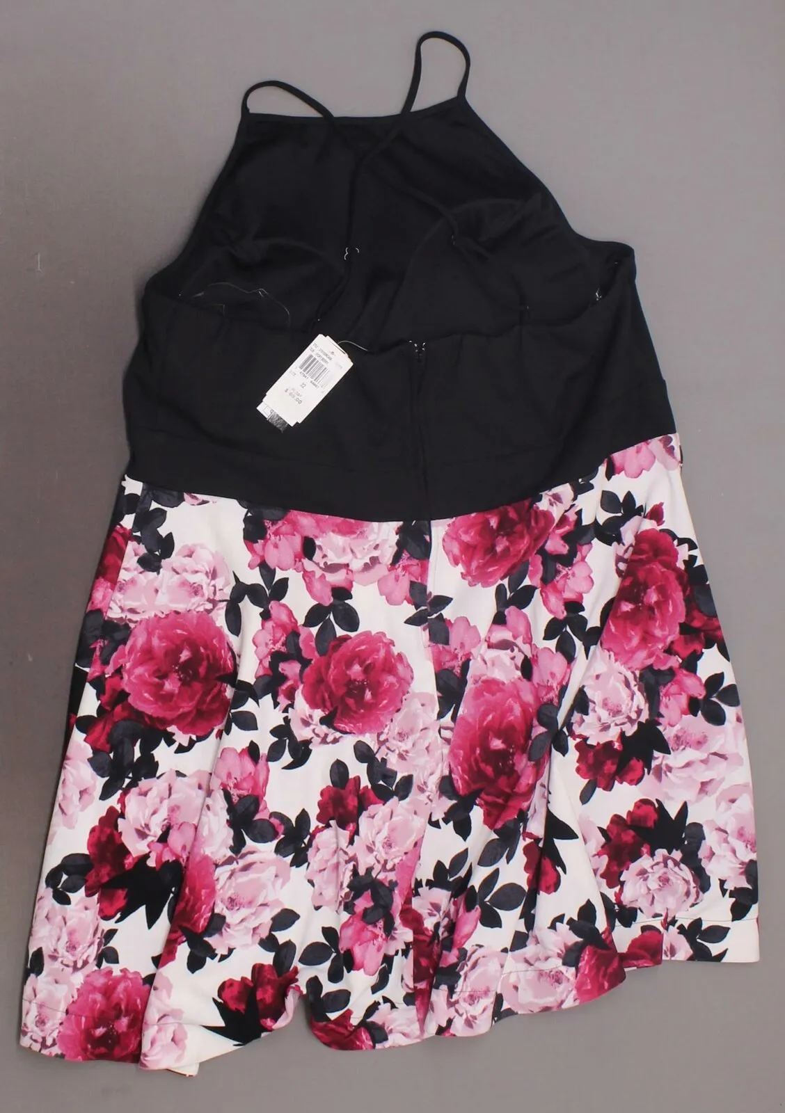Speechless Trendy Plus Size Solid and Floral Print Dress