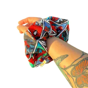 Spiderman Scrunchie Spider-man Hair Tie Ponytail Hair Accessory