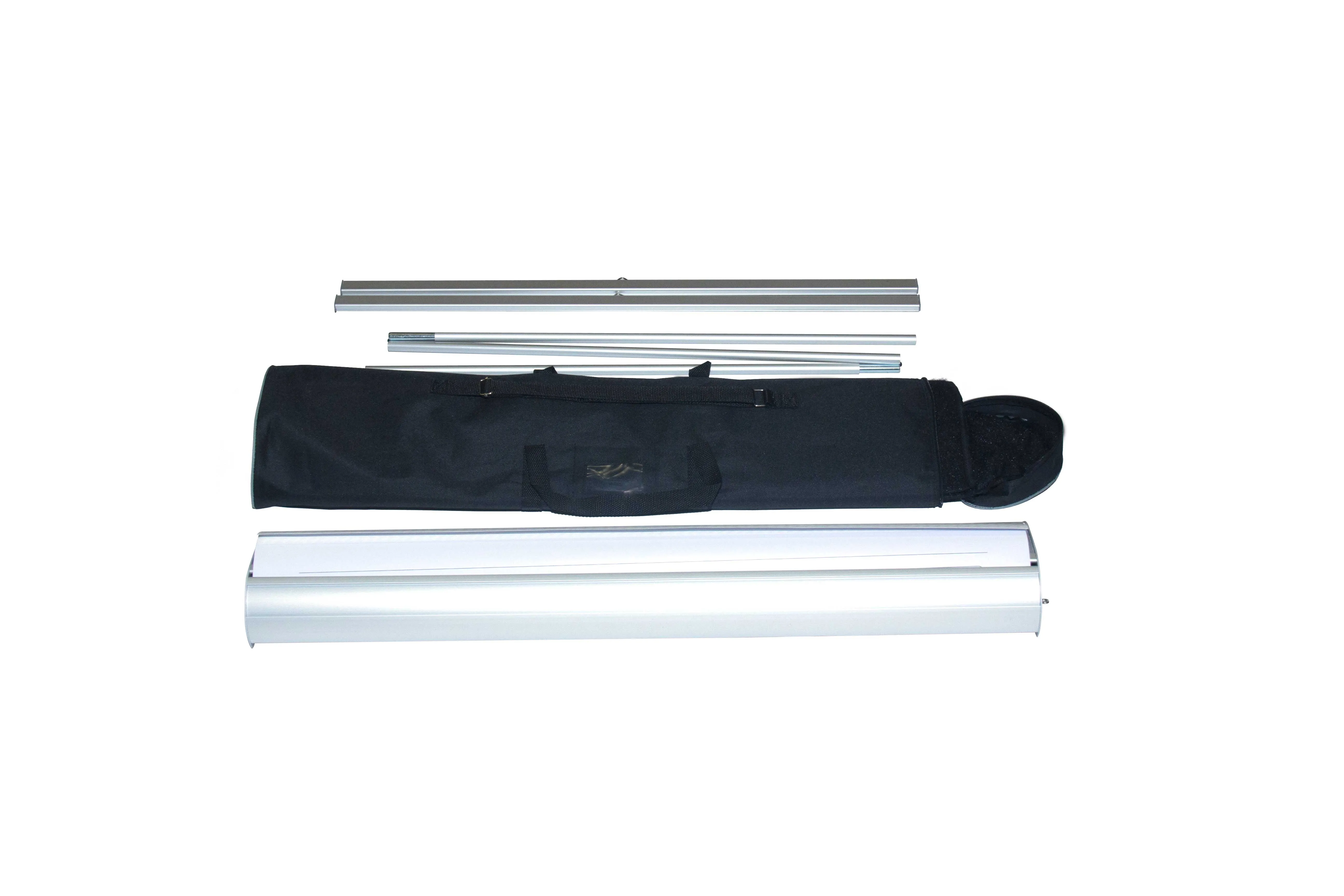 Standard Wide Base Single / Double Sided Roll Up Banner Stand With Graphic