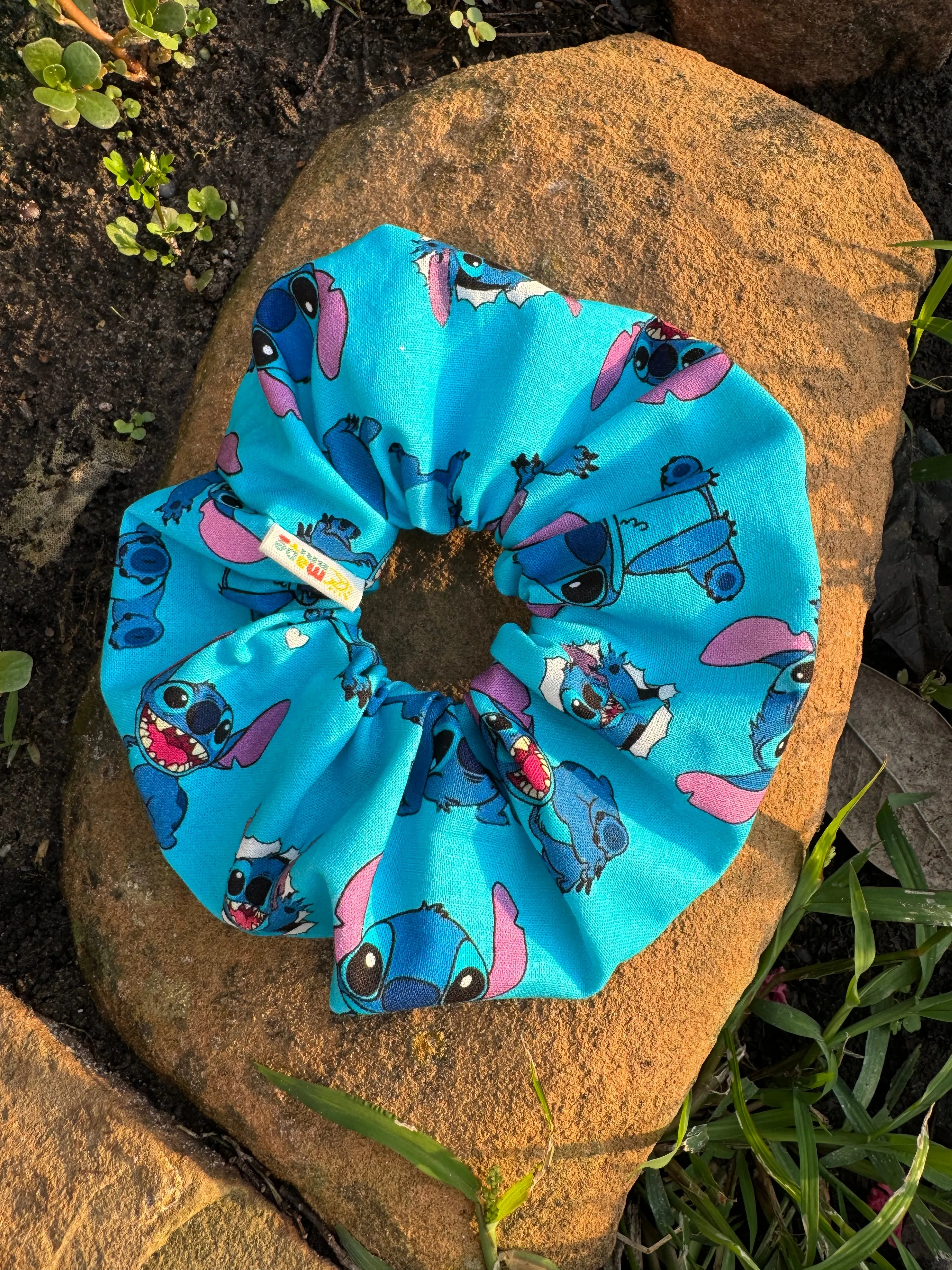 Stitch Scrunchie Hair Tie Ponytail