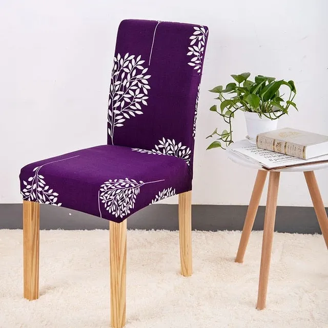 Stretch Printed Design Dining Chair Cover - 24 Color
