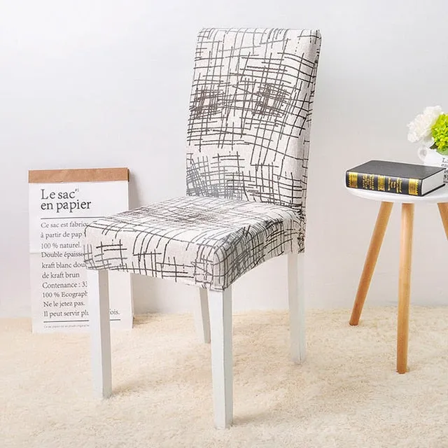 Stretch Printed Design Dining Chair Cover - 24 Color
