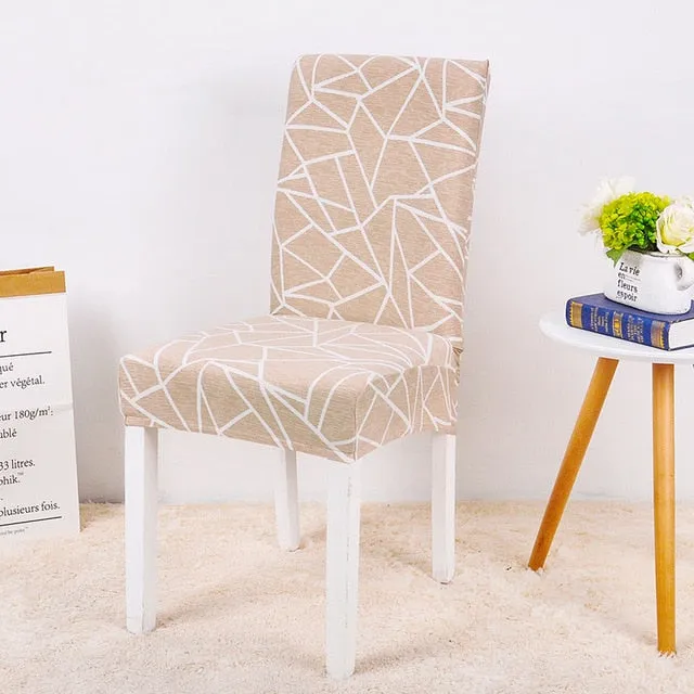 Stretch Printed Design Dining Chair Cover - 24 Color