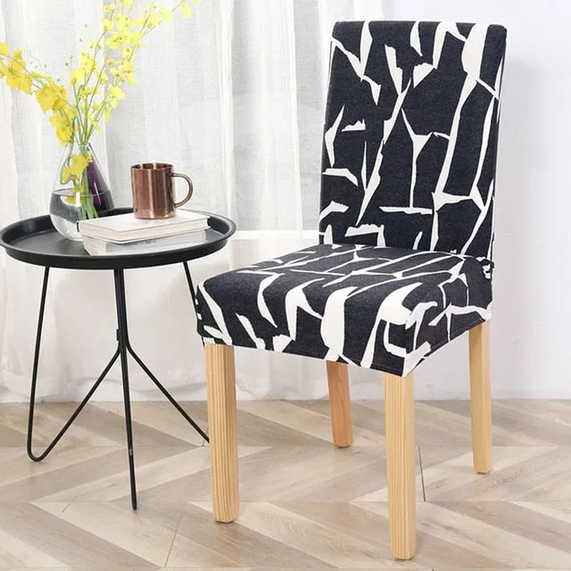 Stretch Printed Design Dining Chair Cover - 24 Color