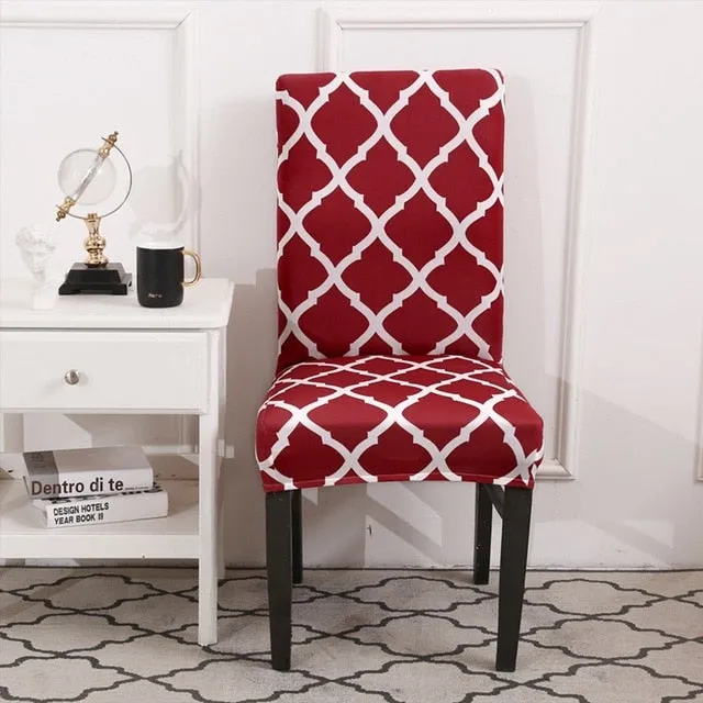 Stretch Printed Design Dining Chair Cover - 24 Color