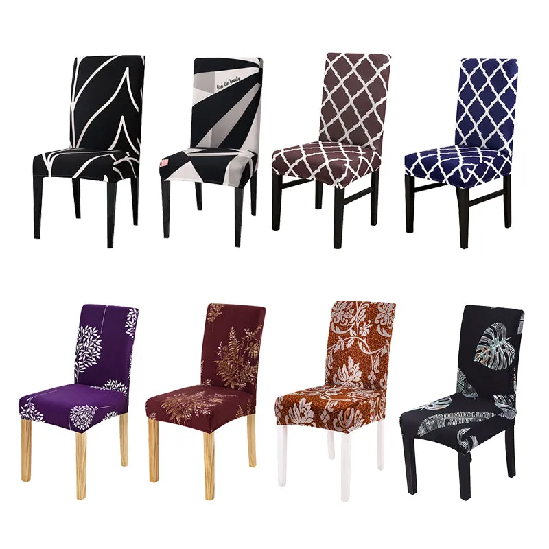 Stretch Printed Design Dining Chair Cover - 24 Color