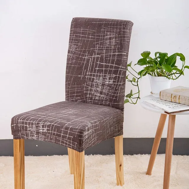 Stretch Printed Design Dining Chair Cover - 24 Color