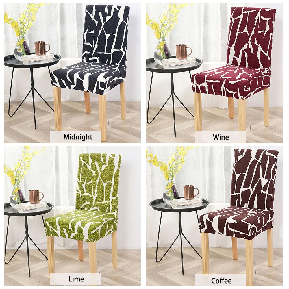 Stretch Printed Design Dining Chair Cover - 24 Color