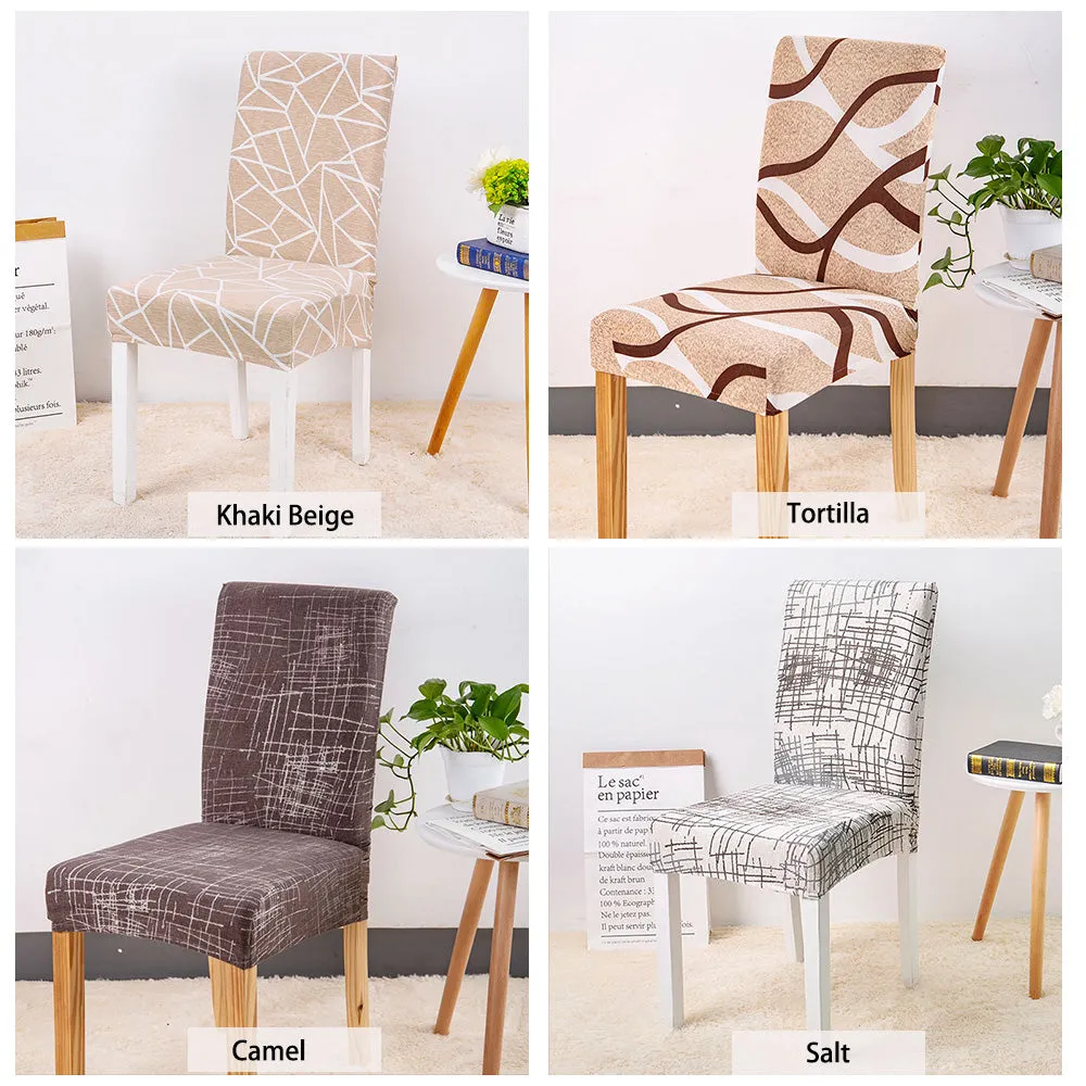 Stretch Printed Design Dining Chair Cover - 24 Color