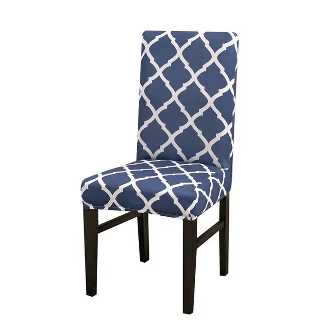 Stretch Printed Design Dining Chair Cover - 24 Color