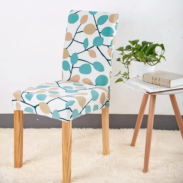 Stretch Printed Design Dining Chair Cover - 24 Color