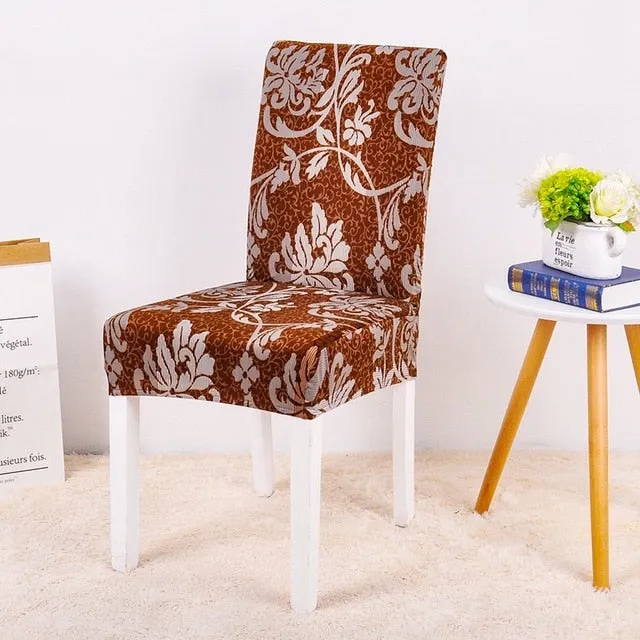 Stretch Printed Design Dining Chair Cover - 24 Color