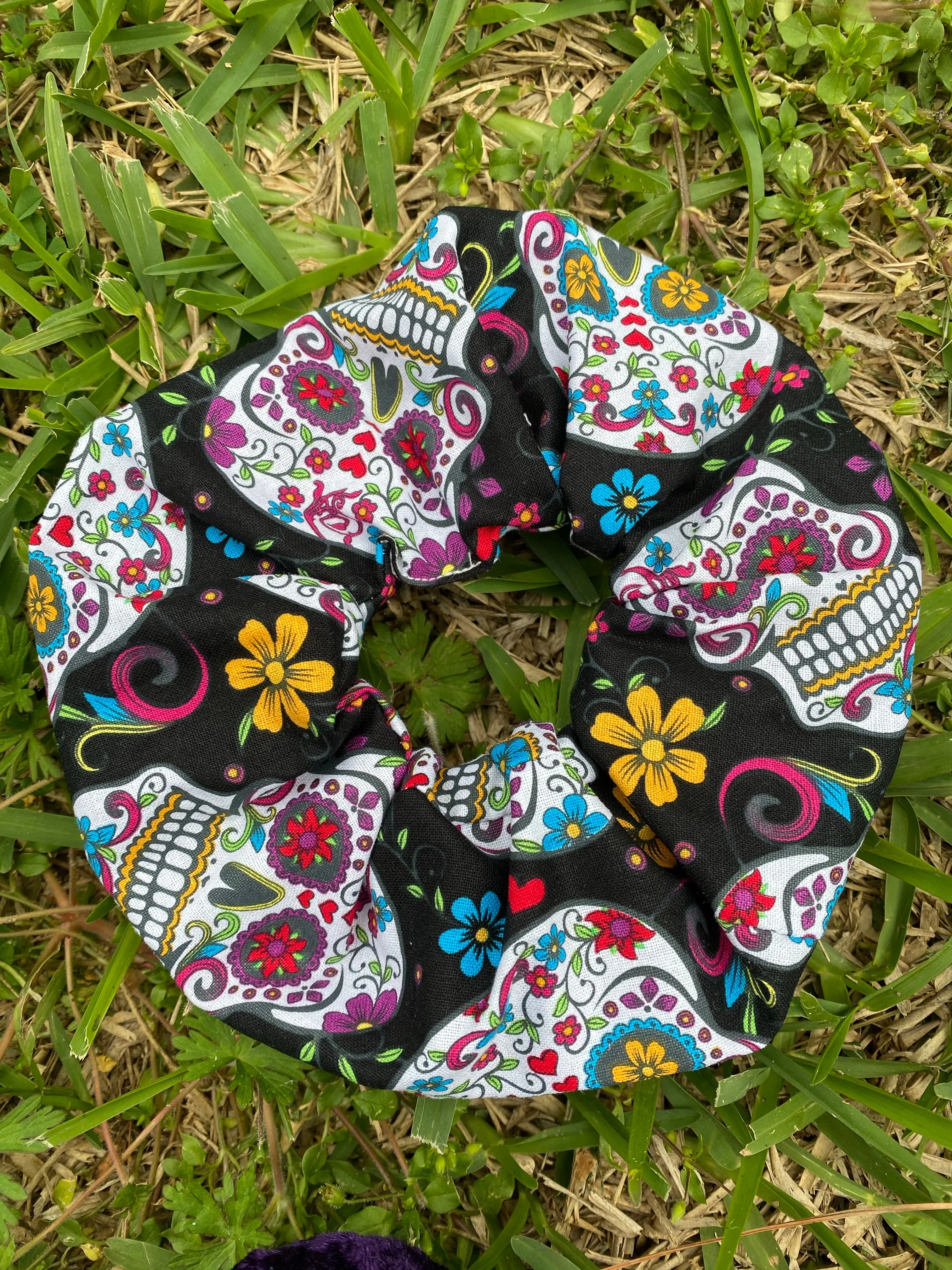 Sugar Skull Scrunchies Day of the dead Scrunchie
