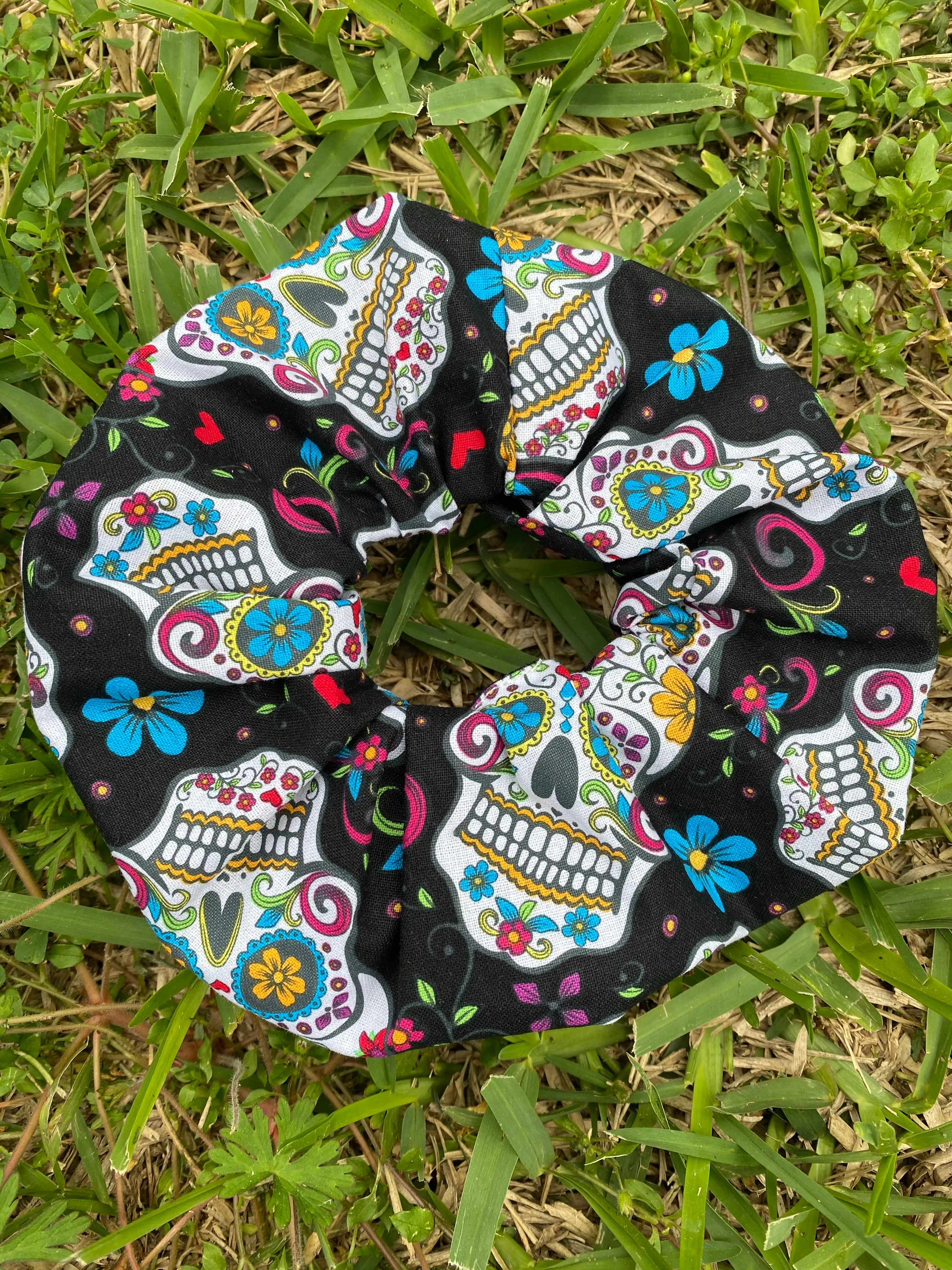 Sugar Skull Scrunchies Day of the dead Scrunchie
